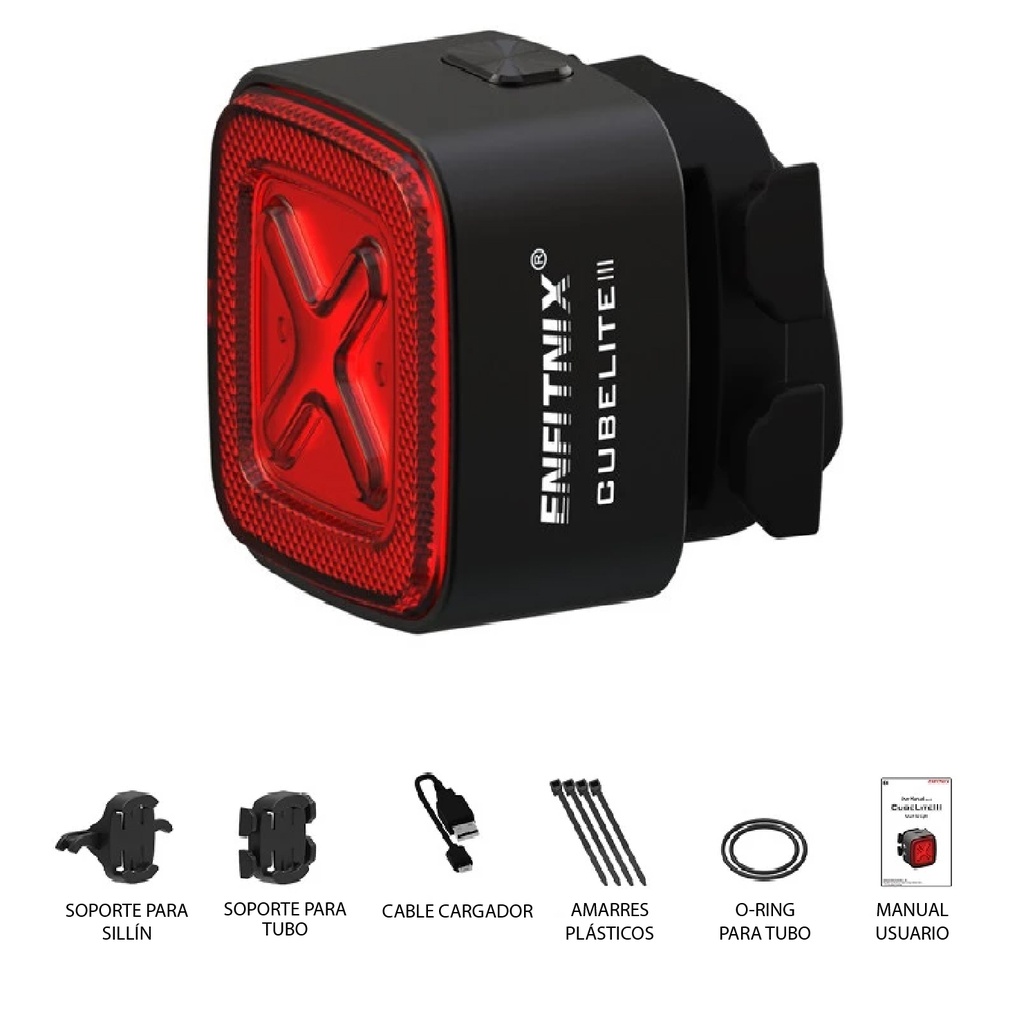 Luz trasera inteligente Enfitnix cubelite 3