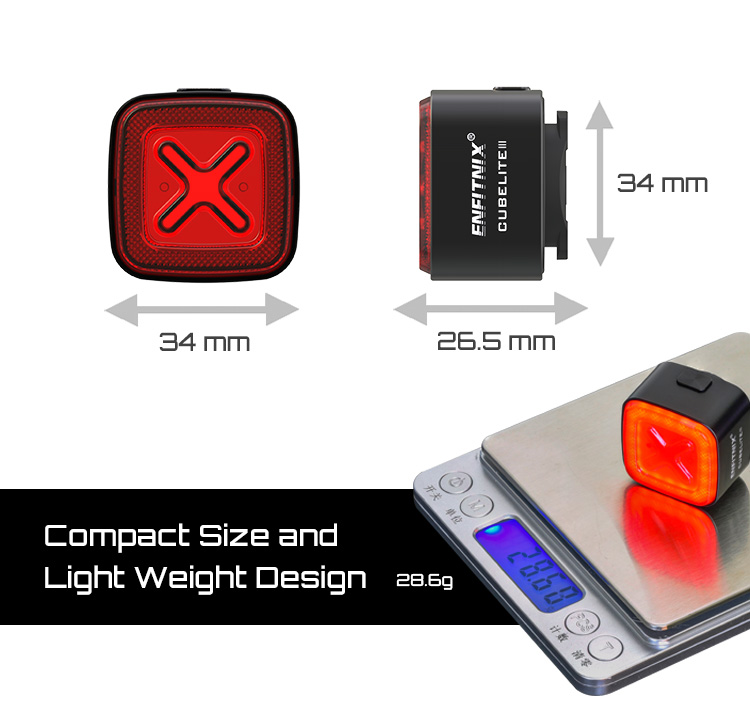 Luz trasera inteligente Enfitnix cubelite 3