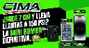 mini inflador CIMA pequeño pero potente 150psi